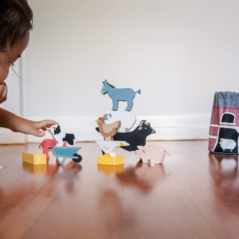 Stacking Faryard Animals With Bag