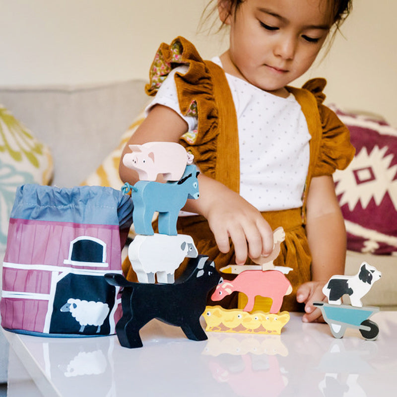 Stacking Faryard Animals With Bag