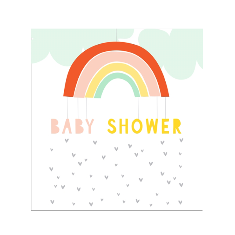 Baby Shower Card - Rainbow