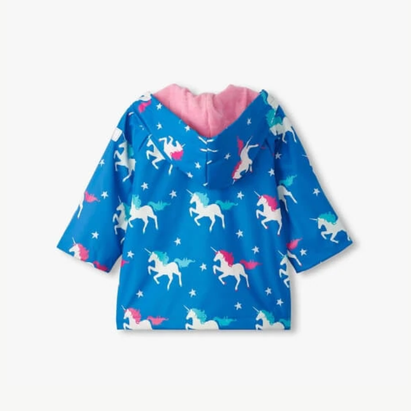 Hatley Colour Changing Baby Raincoat - Twinkle Unicorns