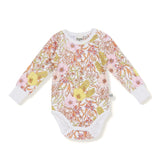 Goldie And Ace LS Bodysuit - Vintage Floral Blush