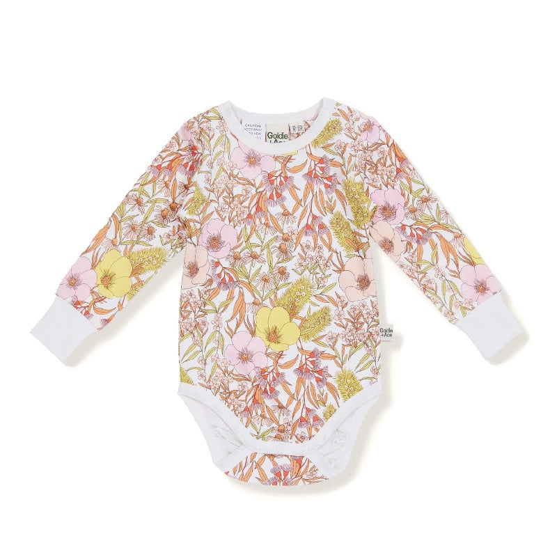 Goldie And Ace LS Bodysuit - Vintage Floral Blush