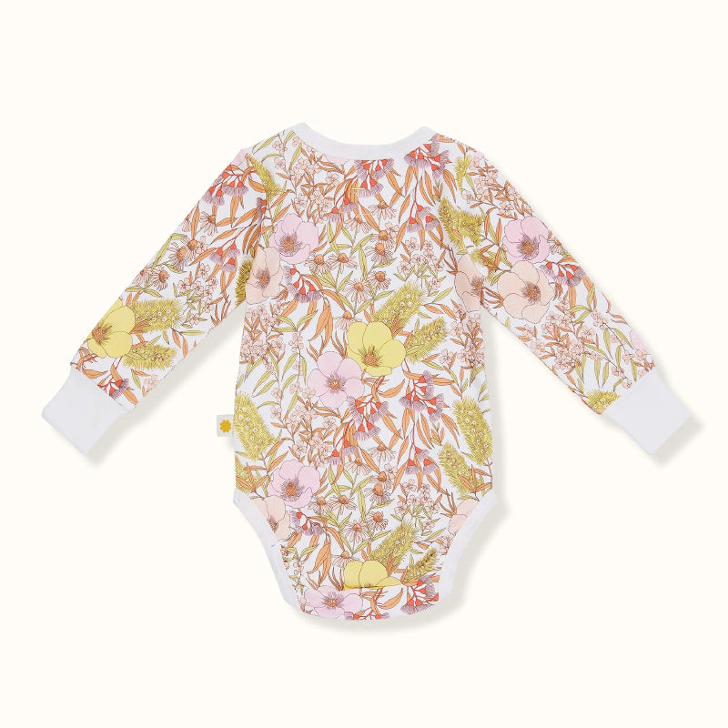 Goldie And Ace LS Bodysuit - Vintage Floral Blush