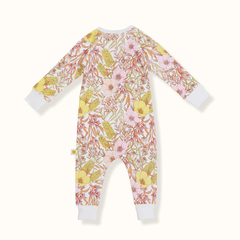 Goldie And Ace Zipsuit - Vinatge Floral Blush