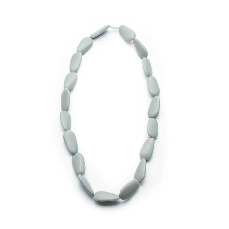 Teething Necklace - Grey Caroline