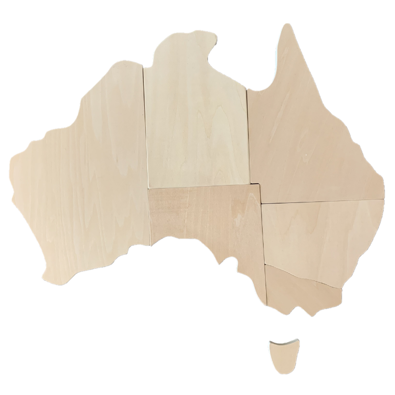 Australia Map Puzzle 7PC Plywood