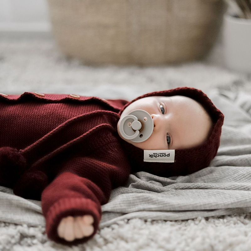 Ponchik Knitted Bonnet - Mulberry