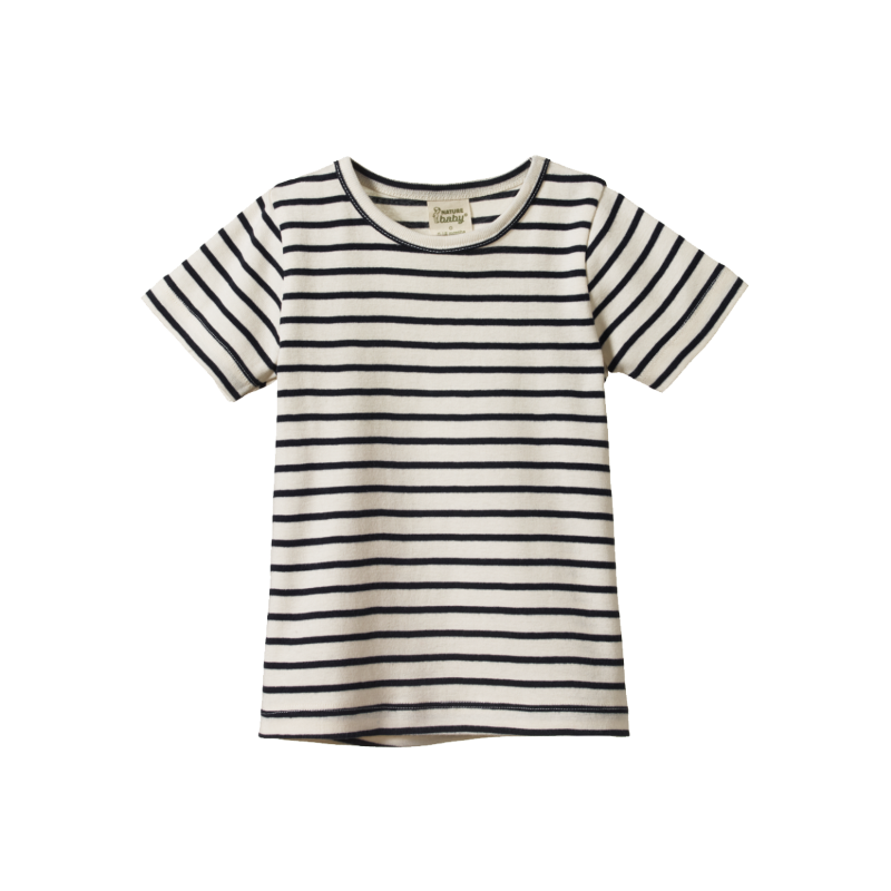 Nature Baby River Tee - Navy Sailor Stripe