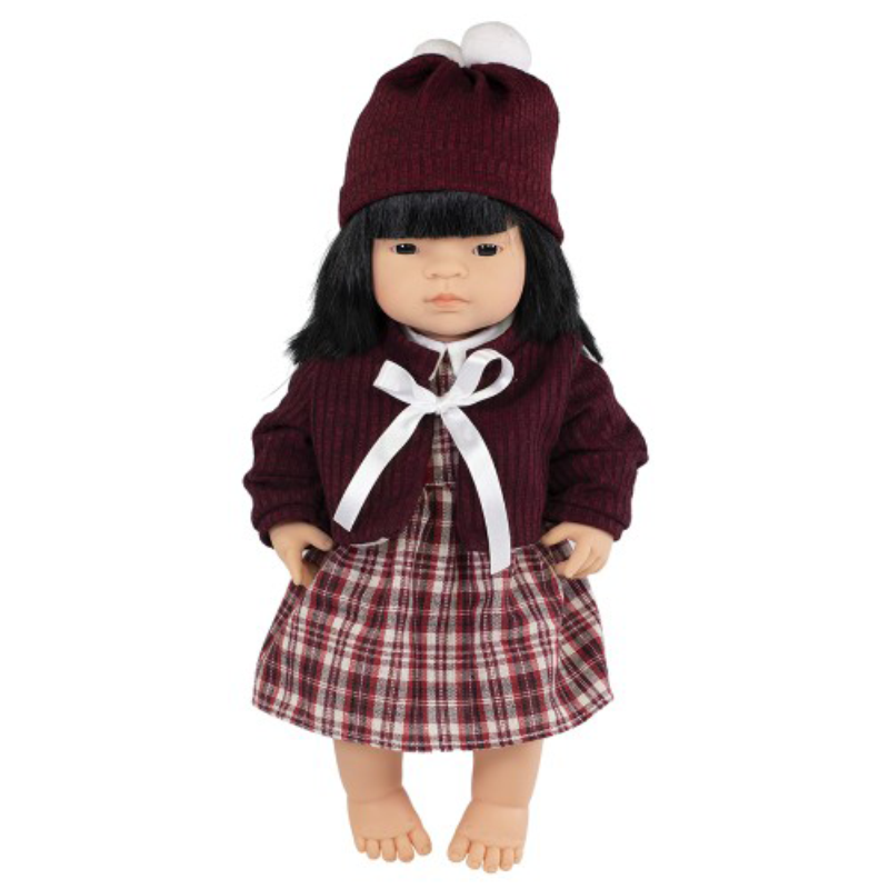 Miniland Anatomically Correct Doll - Asian Girl 38cm + Outfit