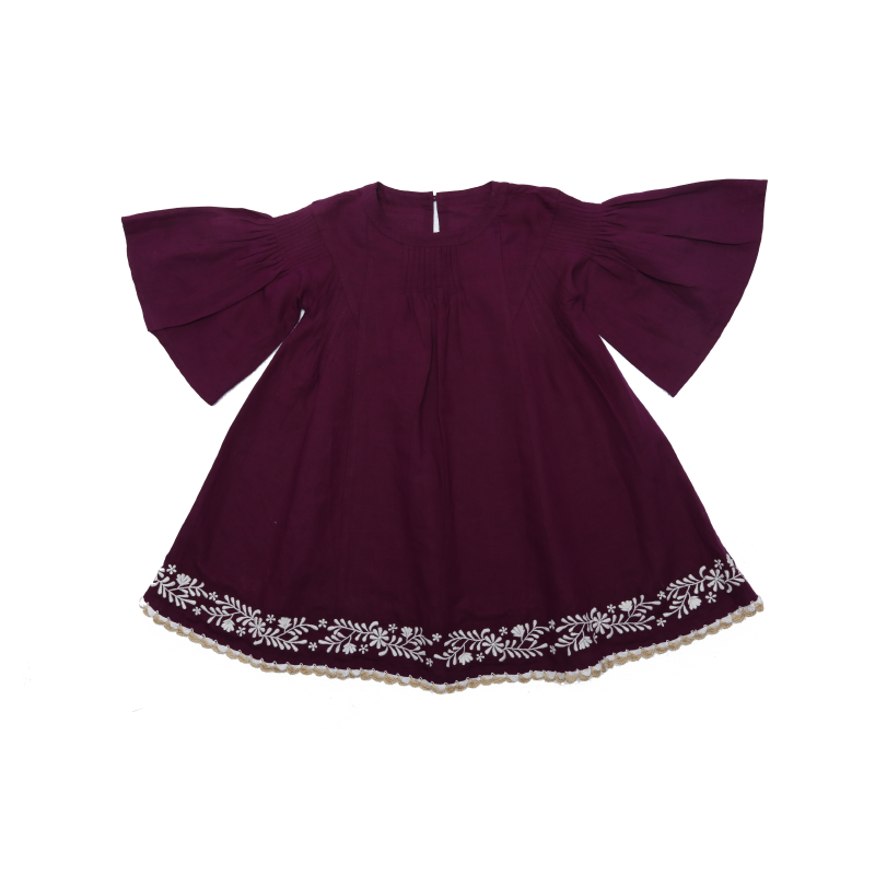 Coco & Ginger Anouk Dress - Boysenberry Embroidery