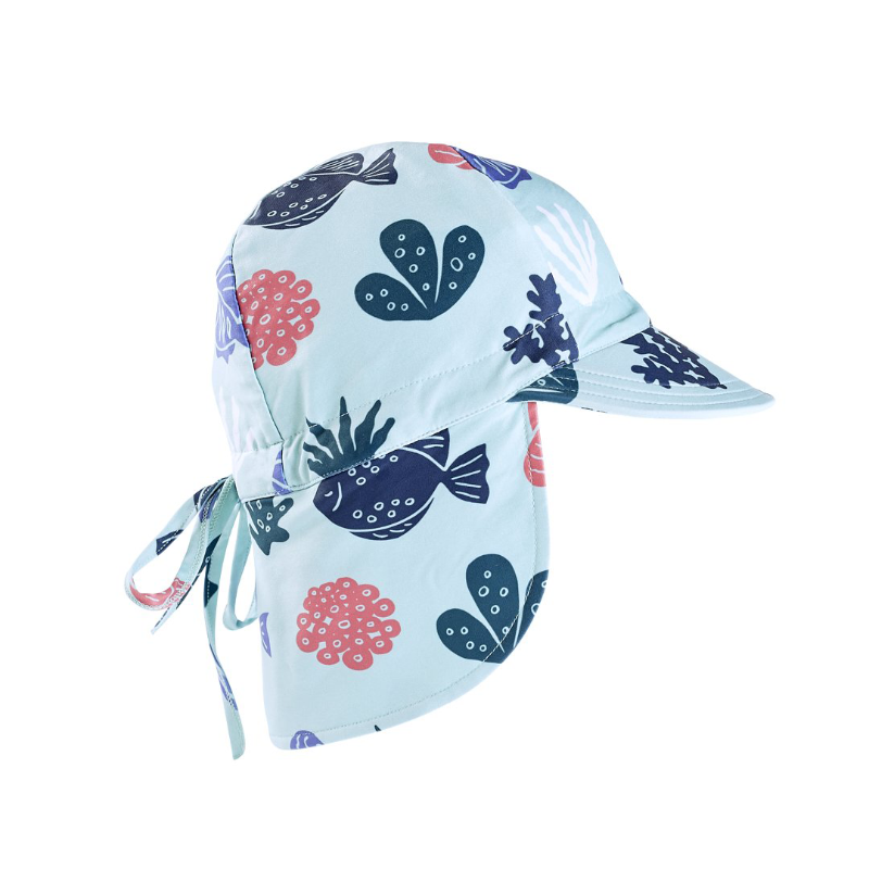 Acorn Swim Flap Cap - Coral