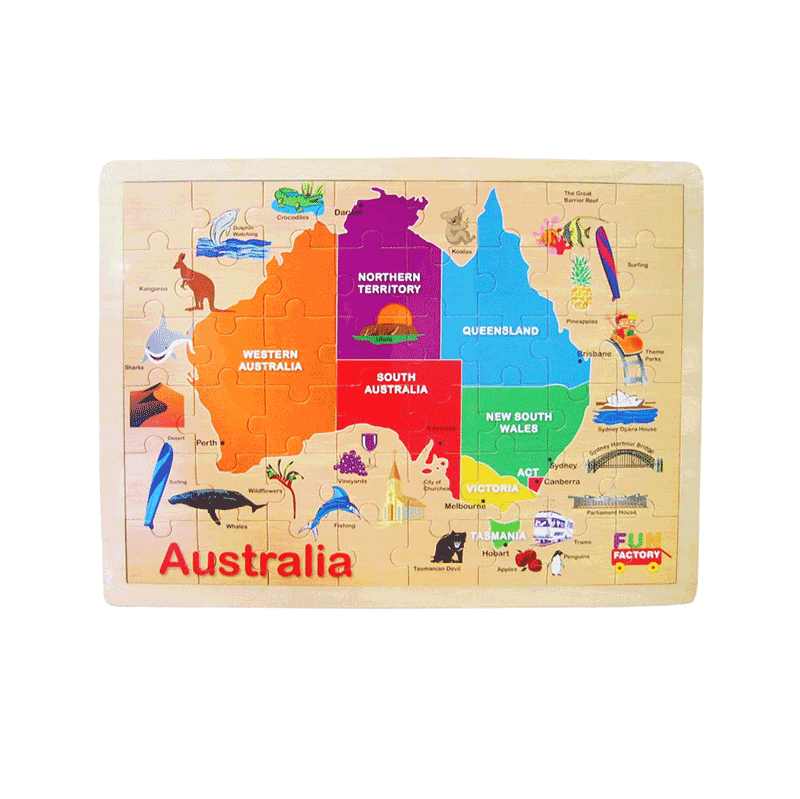 Australia Map Jigsaw Puzzle