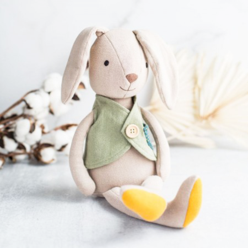 Apple Park Organic Knit Bunny - Luca