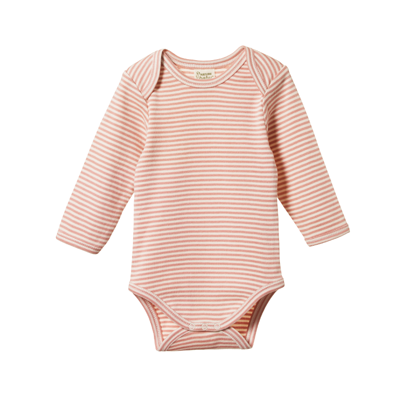 Nature Baby LS Bodysuit - Tulip Stripe