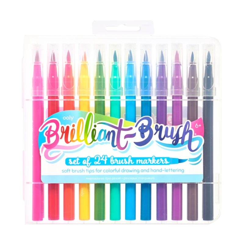 Ooly Brilliant Brush Markers 24