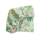 Banabae Fitted Bassinet Sheet/Change Mat - Mint Meadow