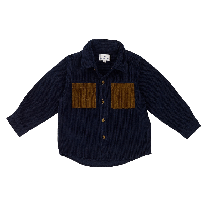 Goldie & Ace Derek Cord Shirt - Navy