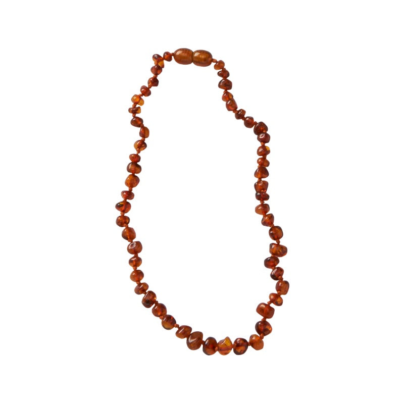 Nature Baby Amber Necklace - Cognac