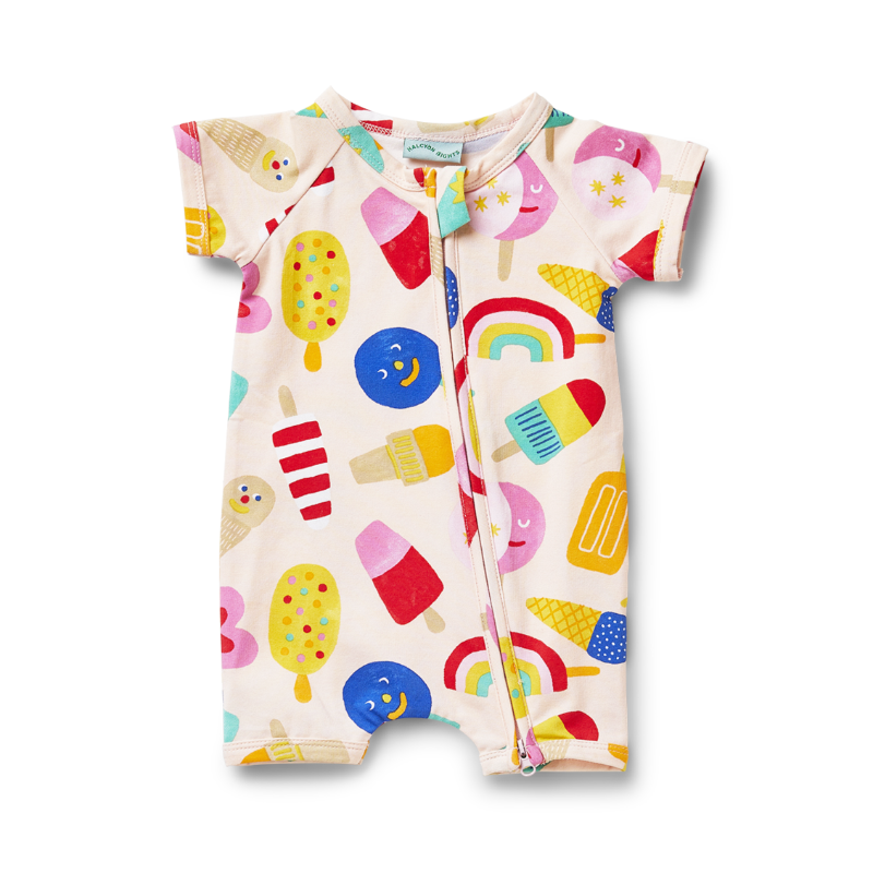 Halcyon Nights SS Zip Suit - Sweet Dreams