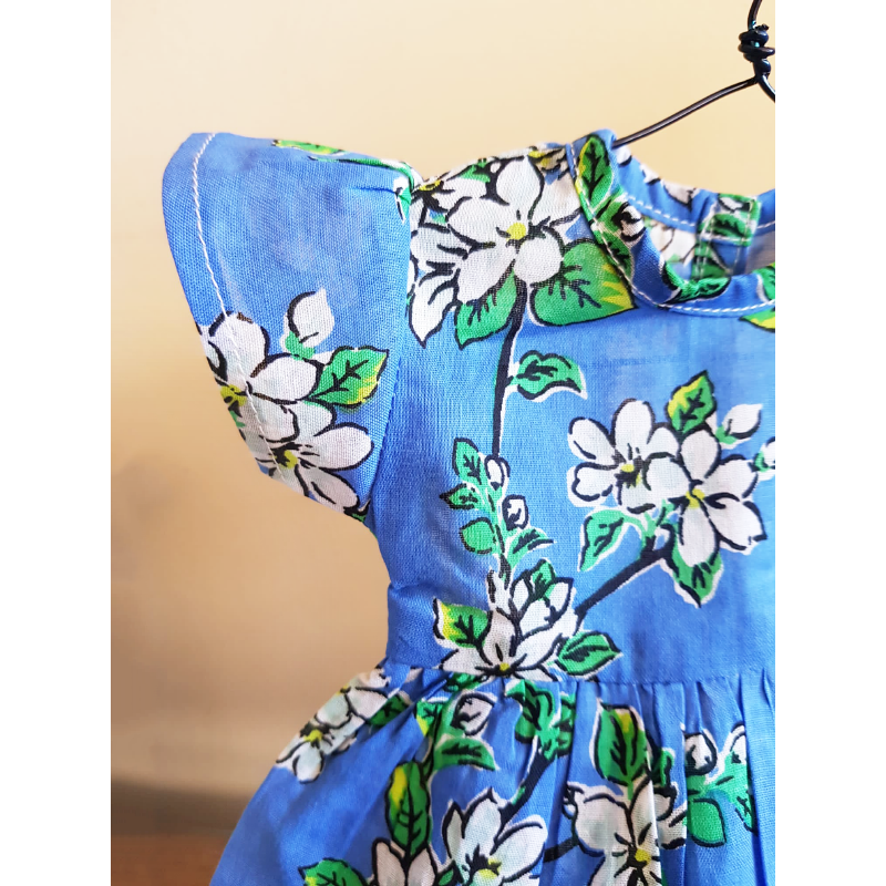 Coco & Ginger Dolls Joni Dress - Almond Blossom Periwinkle