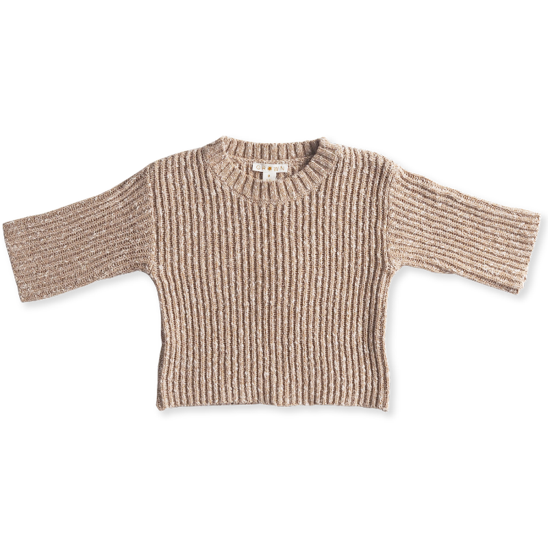 Grown Chunky Rib Pullover - Ecru