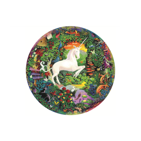 Eeboo 500Pc Round Puzzle - Unicorn