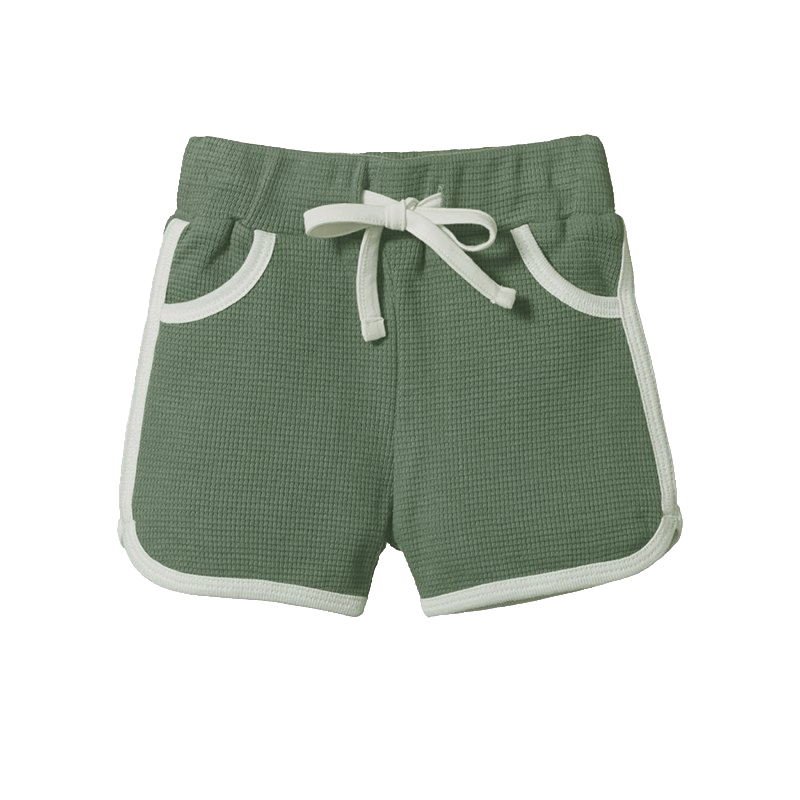 Nature Baby Jenny Waffle Shorts - Olive