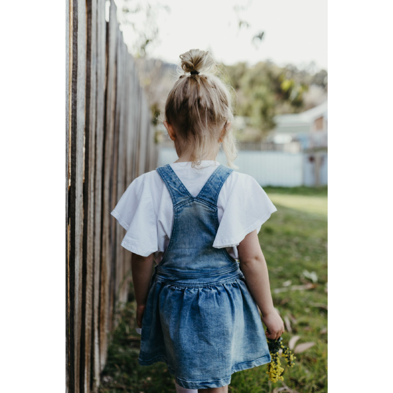 Peggy Cleo Pinafore - Denim