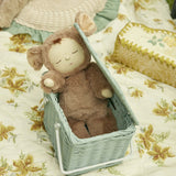 Olli Ella Rattan Piki Basket - Vintage Blue