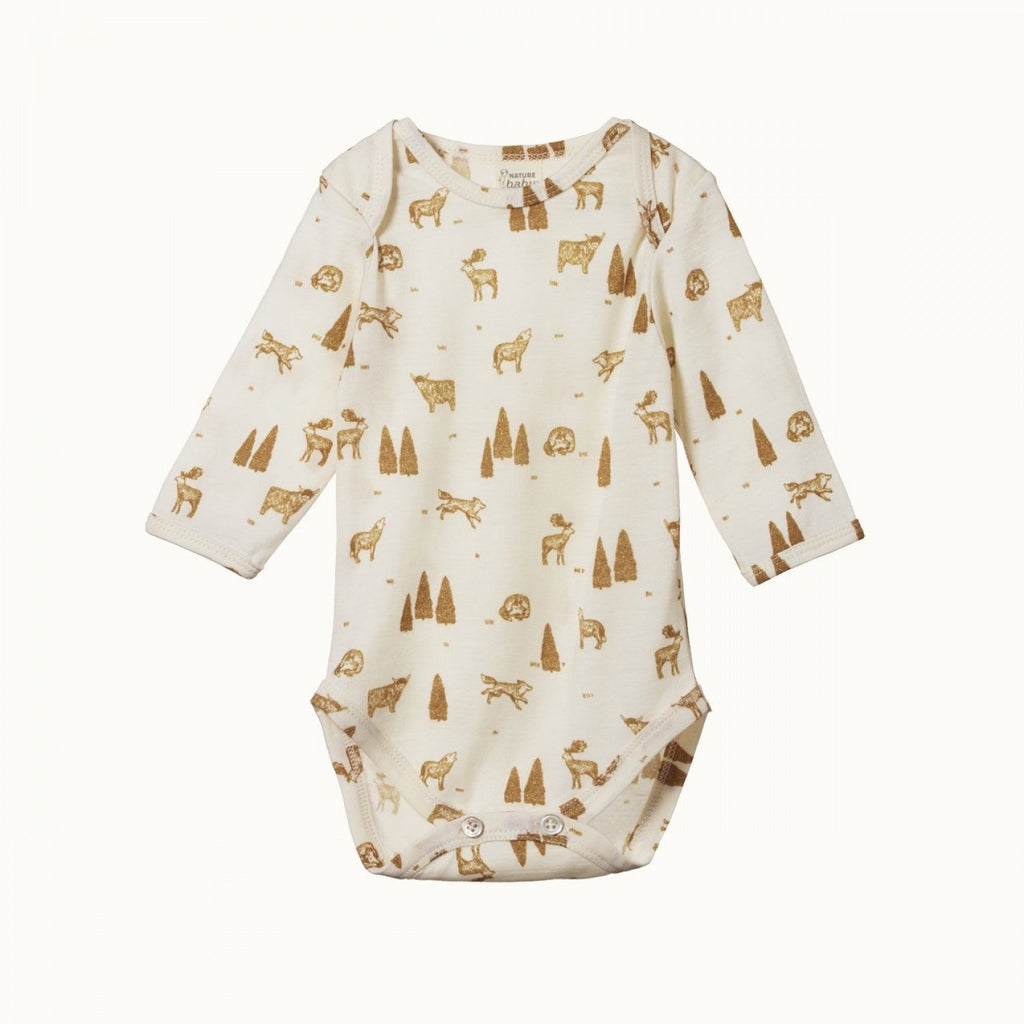 Nature Baby Merino L/S Bodysuit - Wilderness