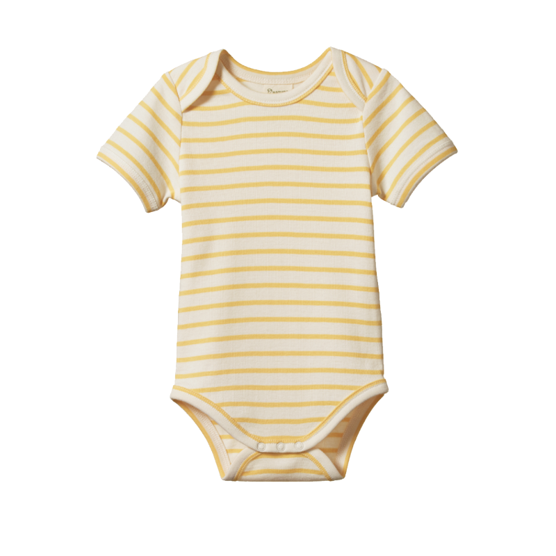 Nature Baby SS Bodysuit - Sunshine Sailor Stripe