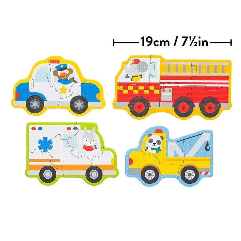 Petit Collage Beginner Puzzle - Rescue Vehicles