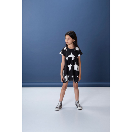 Littlehorn Stars Dress Black