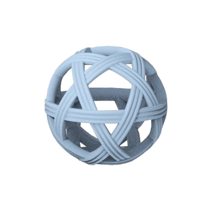 Silicone Weave Teething Ball - Blue