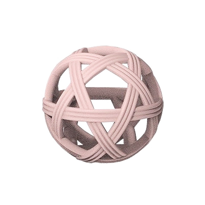 Silicone Weave Teething Ball - Pink