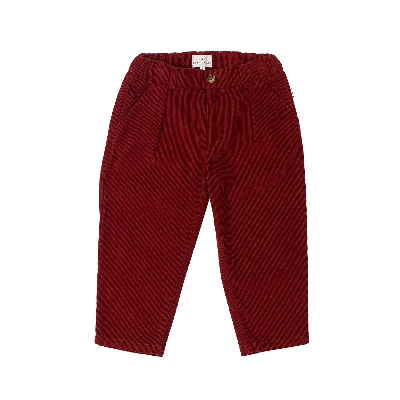 Goldie & Ace Cord Mini Chino - Maroon