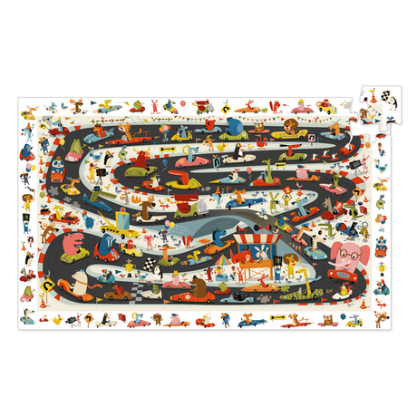 Djeco 54PC Observation Puzzle - Car Rally
