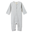 Nature Baby LS Sleepy Suit - Light Grey Marle