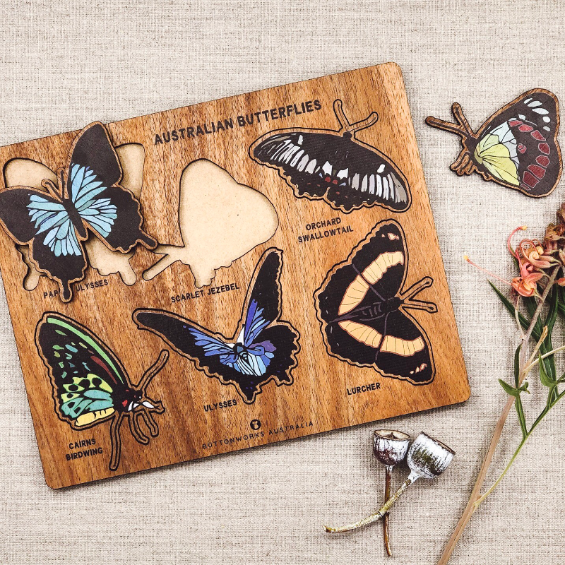 Buttonworks Puzzle - Australian Butterfly