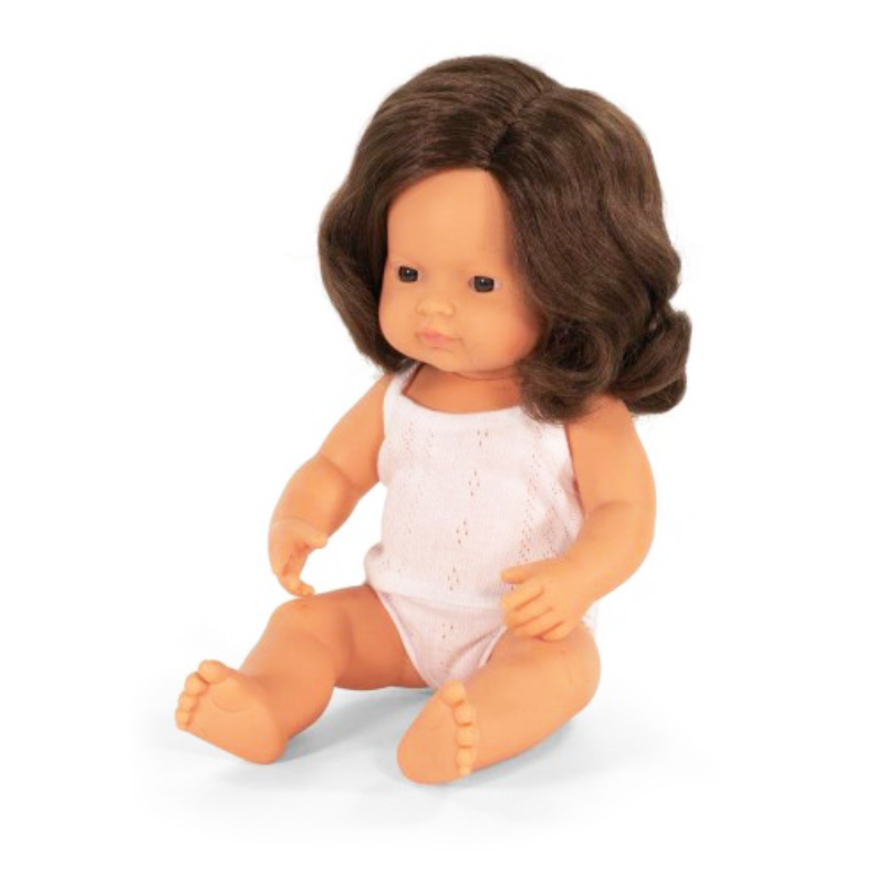 Miniland Doll - Large Caucasian Brunette Girl