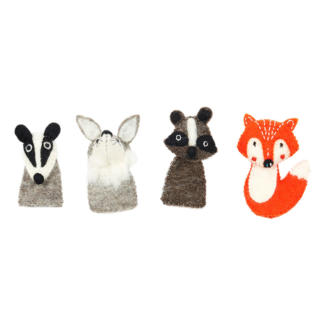 Woodland Finger Puppet - Badger