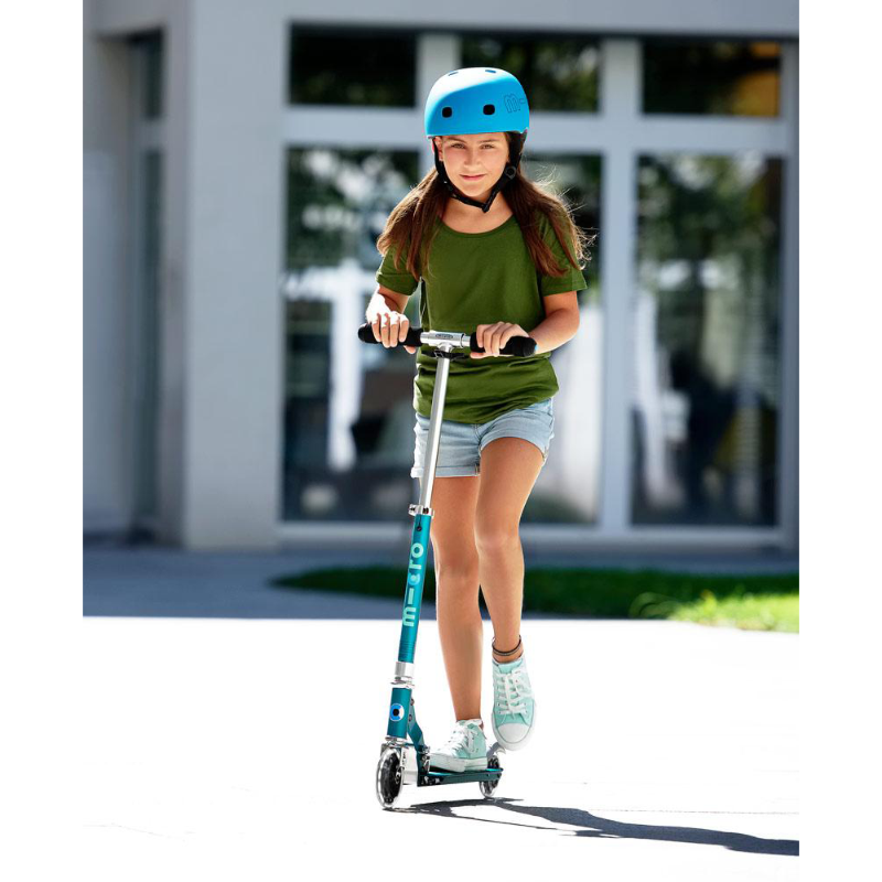 Micro Sprite LED Scooter - Sea Green Stripe