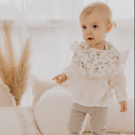 Josie Joan's Pom Pom Bib - Rosie