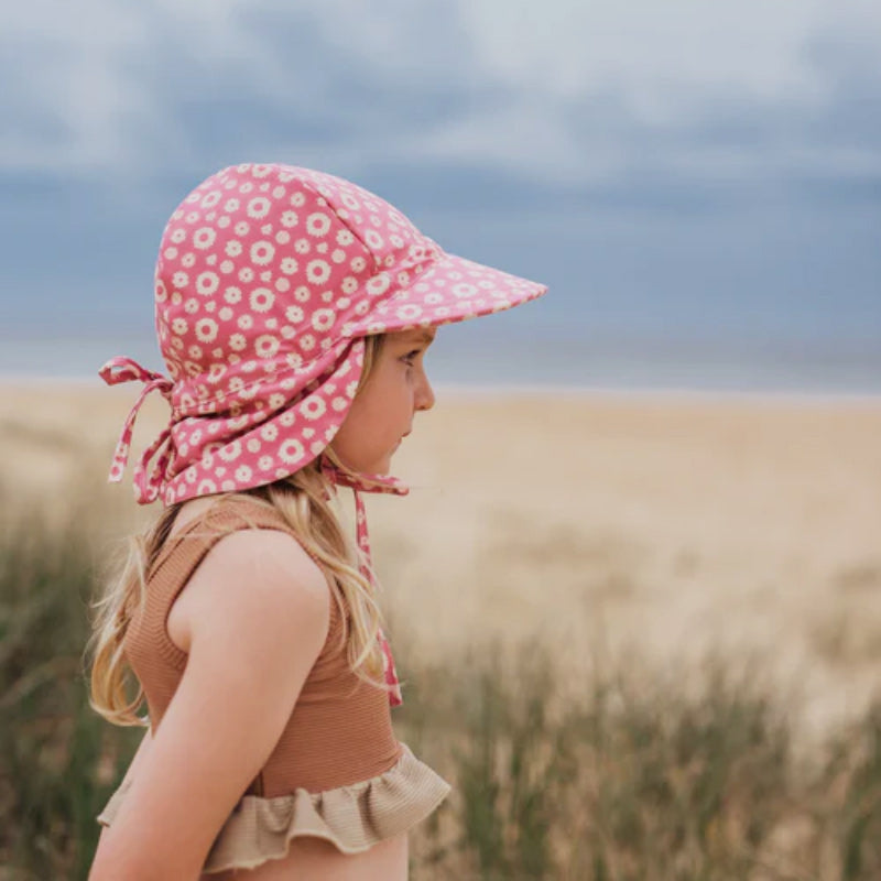 Acorn Swim Flap Cap - Indigo