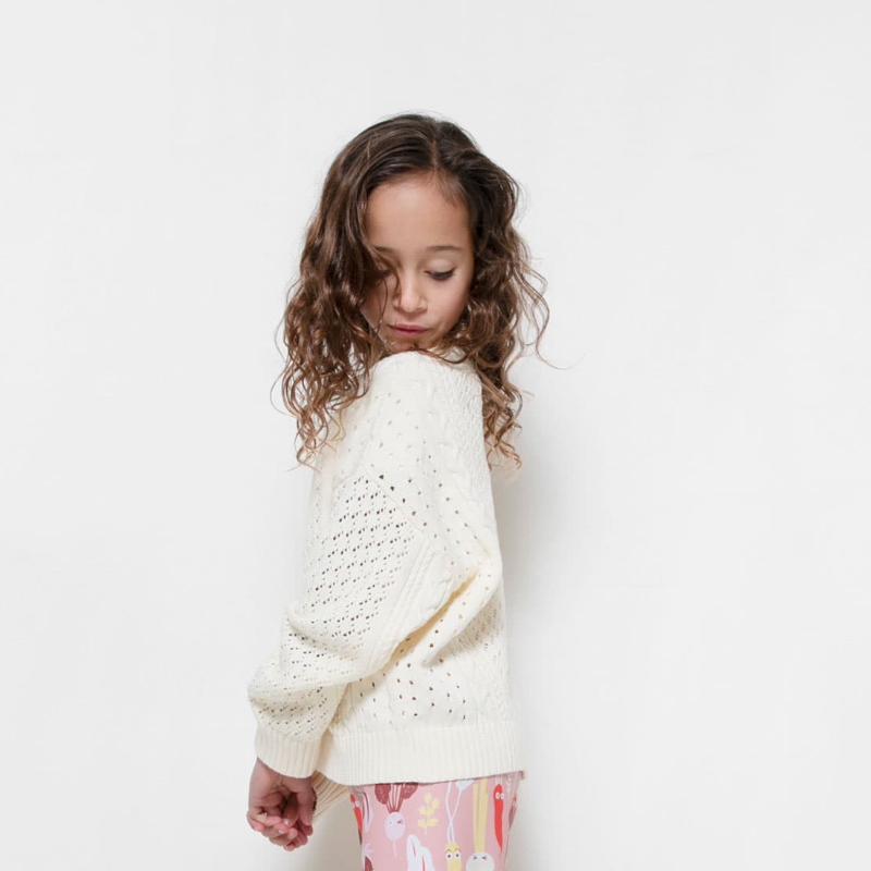 Yellow Jungle Botany Jumper - Beige