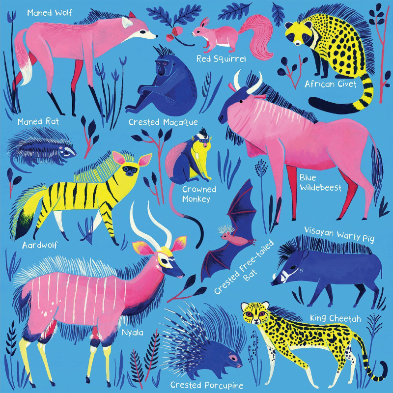Mudpuppy 500PC Puzzle - Mammals With Mohawks