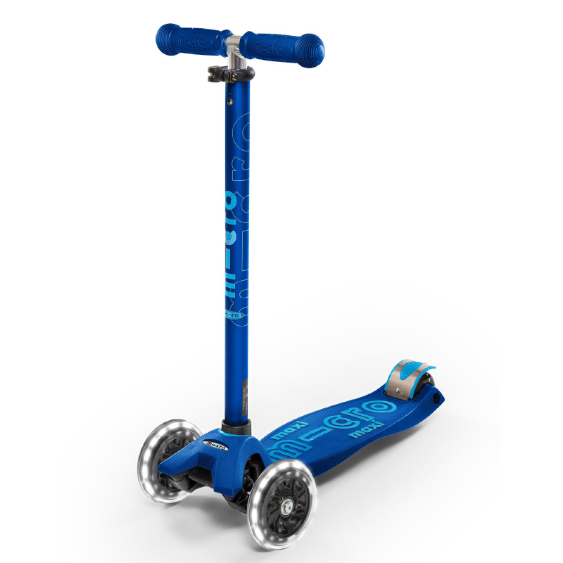 Micro Maxi Deluxe LED Scooter - Navy Blue