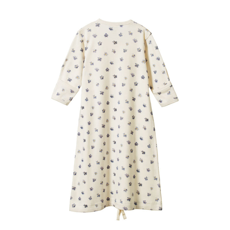 Nature Baby Gown - Pressed Pansy