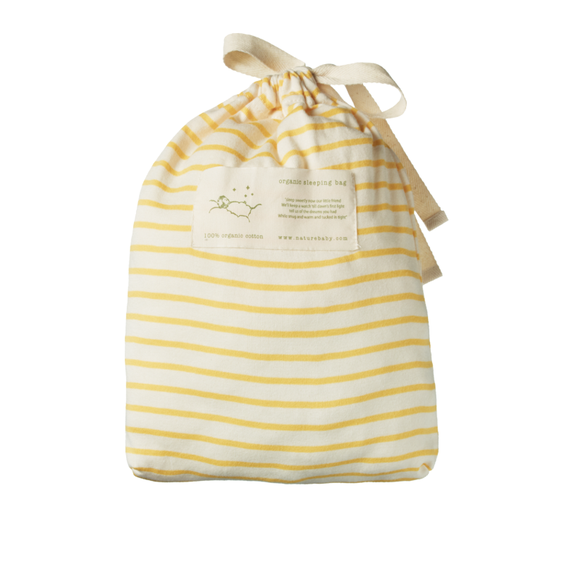 Nature Baby Organic Cotton Sleeping Bag - Sunshine Sailor Stripe