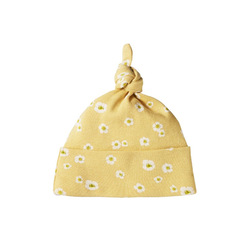 Nature Baby Knotted Beanie - Strawberry Flower